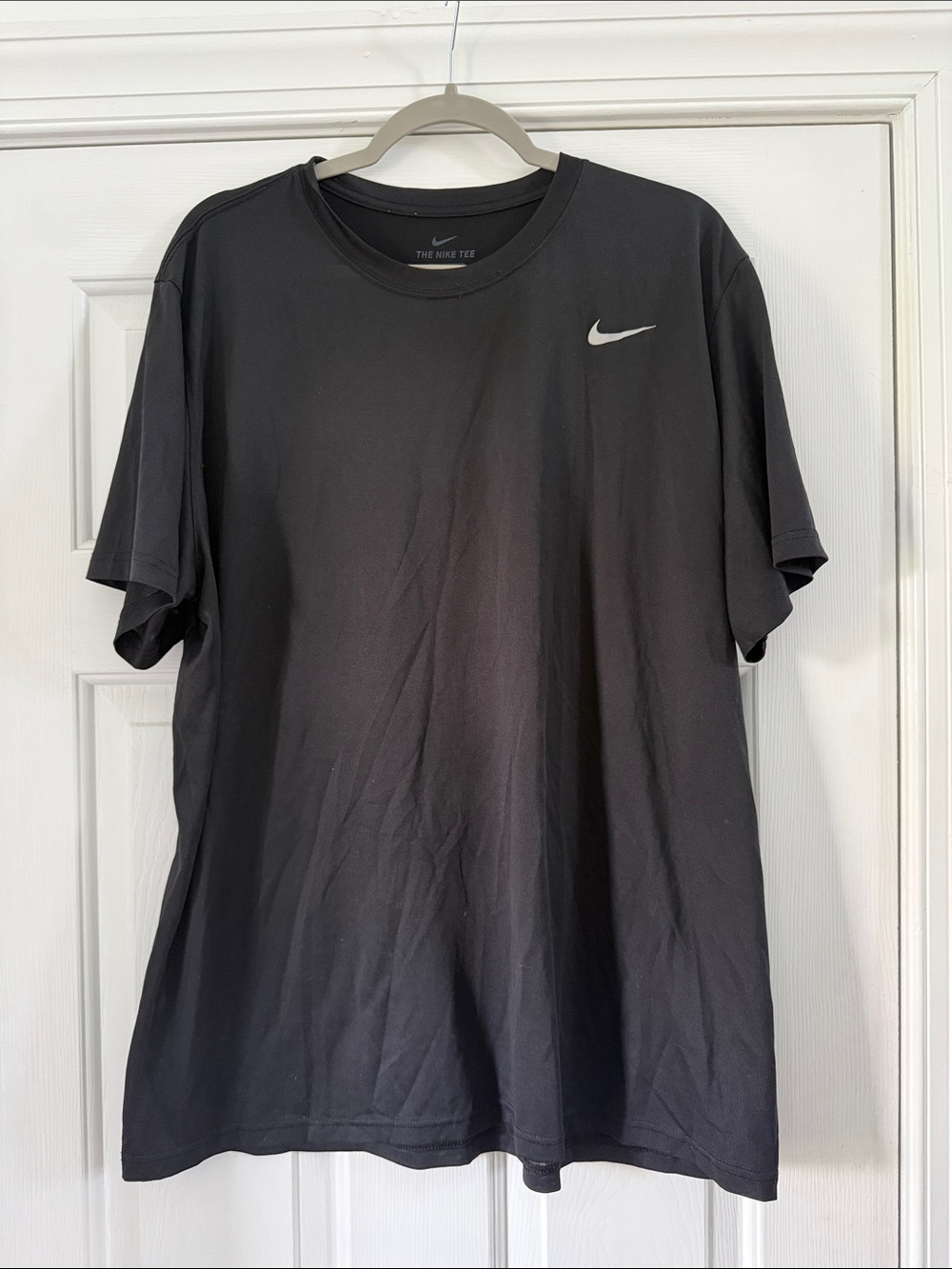 Nike Black Short Sleeve Performance Tee with Swoosh